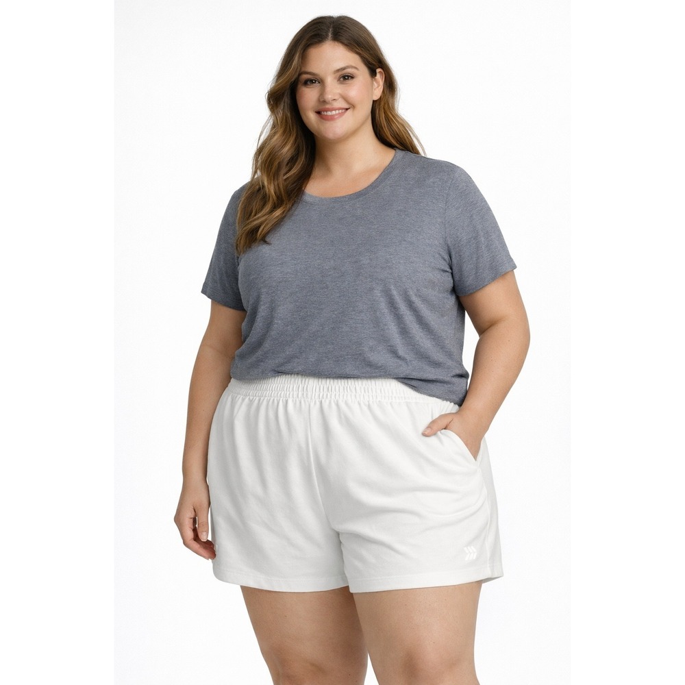 All in Motion‎ Mens White French Terry Athletic Shorts Plus Size 4X NWT